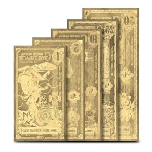 5 Piece South Dakota Goldback Gold Note Set (Random Year, New)