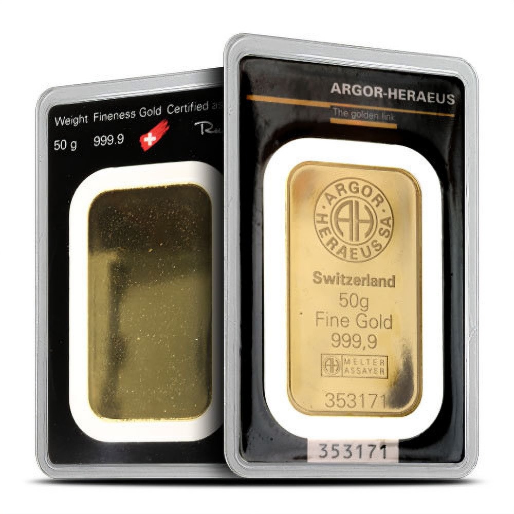 Buy 50 Gram Argor Heraeus Gold Ba