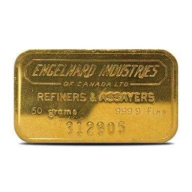 Buy 50 Gram Engelhard Gold Bar
