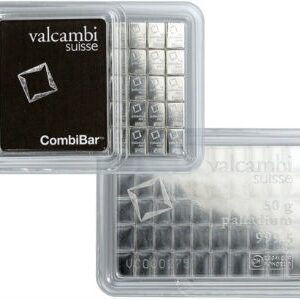 Buy 50 Gram Valcambi Palladium CombiBar (50x1g, w/ Assay)