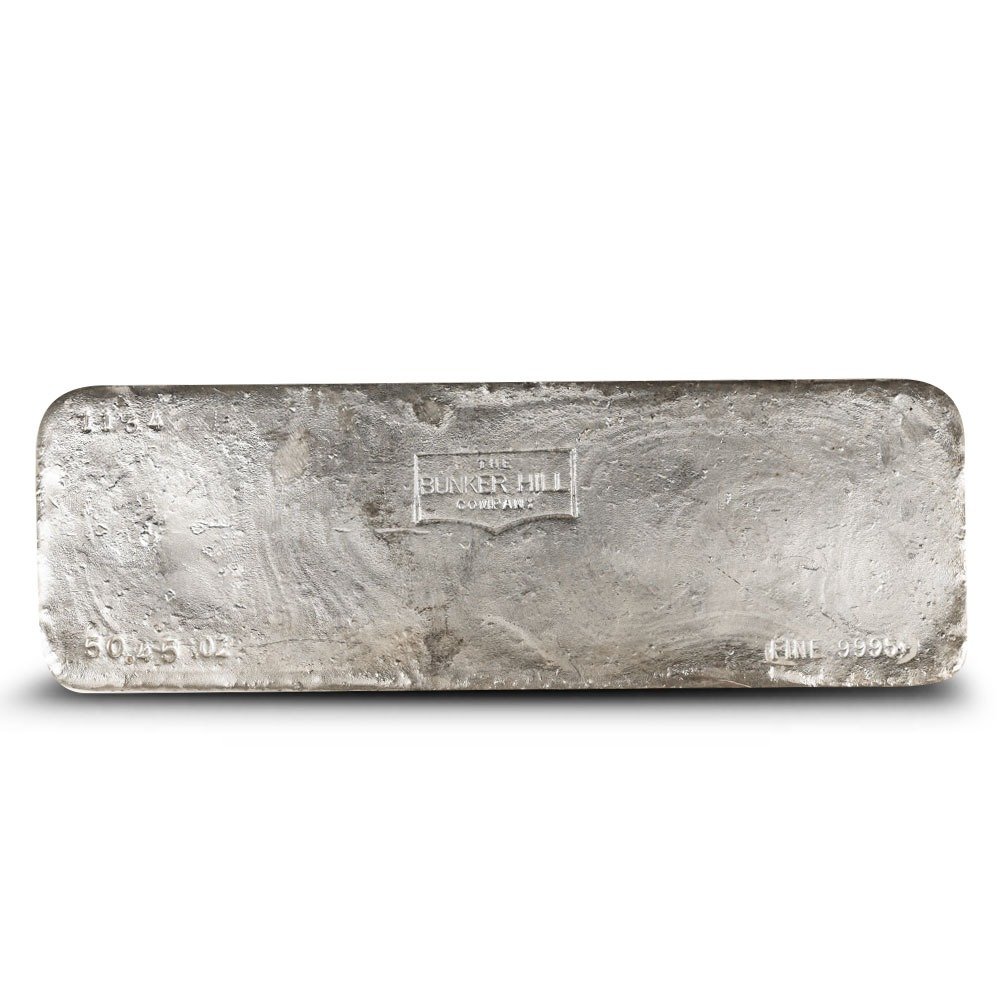 Buy 50 oz Bunker Hill Silver Bar