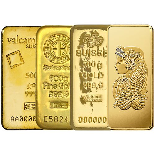 500 Gram Gold Bar For Sale