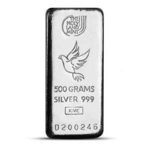 500 Gram Holy Land Mint Cast Silver Bar (New)