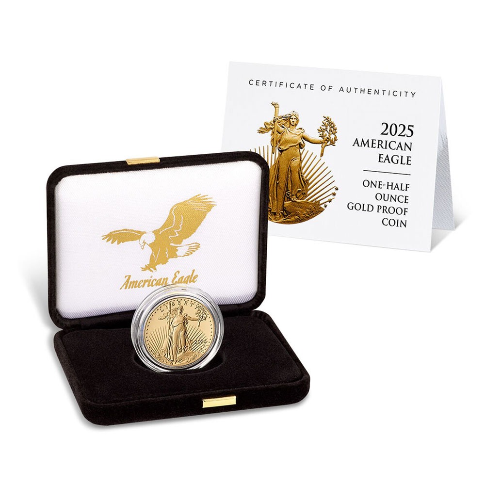 2025-W 1/2 oz Proof American Gold Ea