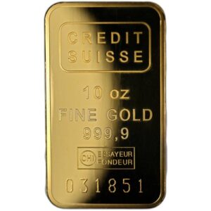 Buy 10 oz Credit Suisse Gold Bars (New w/ Assay)