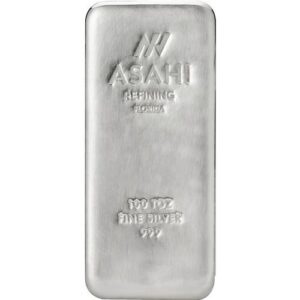 Buy 100 oz Asahi Florida Silver Bars (New)
