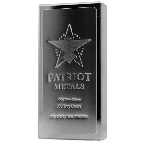 100 oz Patriot Metals Stacker Silver