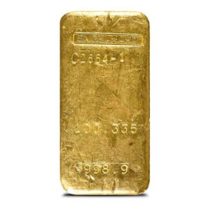 Buy 100.33 oz Engelhard Gold Bar (998.9 Fine)