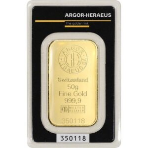 Buy 2.5 Gram Argor Heraeus Gold Bar (New in Assay)