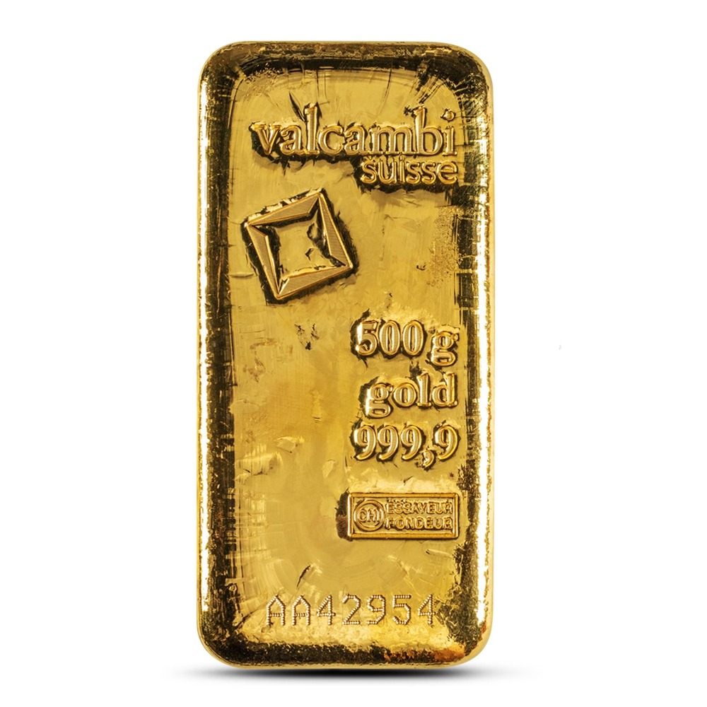 Buy 500 Gram Valcambi Cast Gold Bar