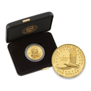 2025-W 1/2 oz Proof American Gold 25th Anniversary Sacagawea Dollar Coin (Box + CoA)