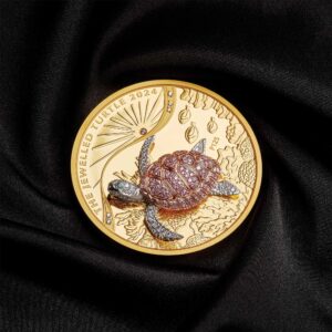 2024 10 oz Proof Jewelled Turtle Gold Coin