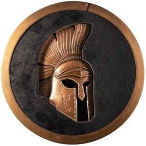 2023 10 oz Antique Solomon Islands Silver Trojan Helmet Shaped Coin (Box + CoA)