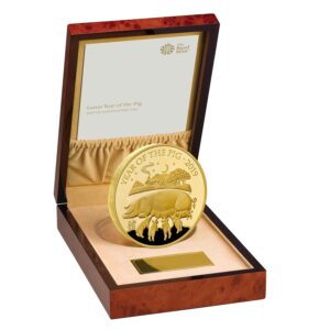 2019 1/4 oz Year of the Pig Gold Coin Royal Mint Lunar Series