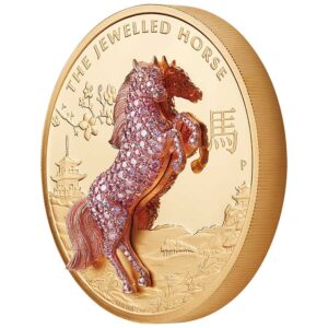 2021 10 oz Proof Australian Gold Jewelled Horse