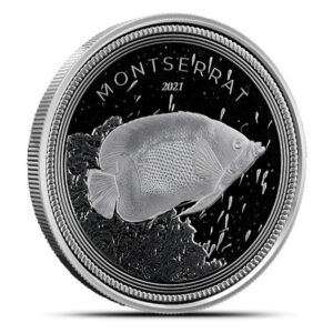 2021 1 oz EC8 Silver Montserrat Angelfish Coin (BU)