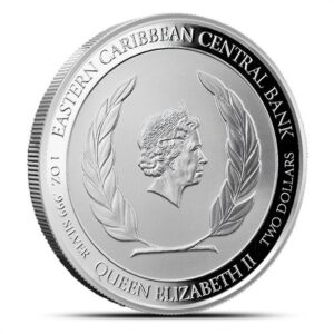 2021 1 oz EC8 Silver Montserrat Angelfish Coin (BU)