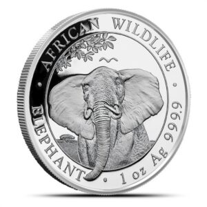 2021 1 oz Somalia Silver Elephant Coin (BU)