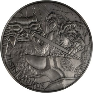 2021 10 oz Antique South Korean Zi:Sin Taurus Silver Medal