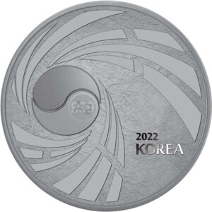 2022 10 oz Antique South Korean Silver Taekwondo
