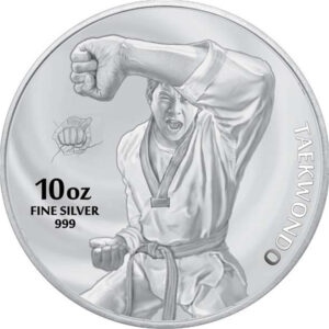 2022 10 oz South Korean Silver Taekwondo