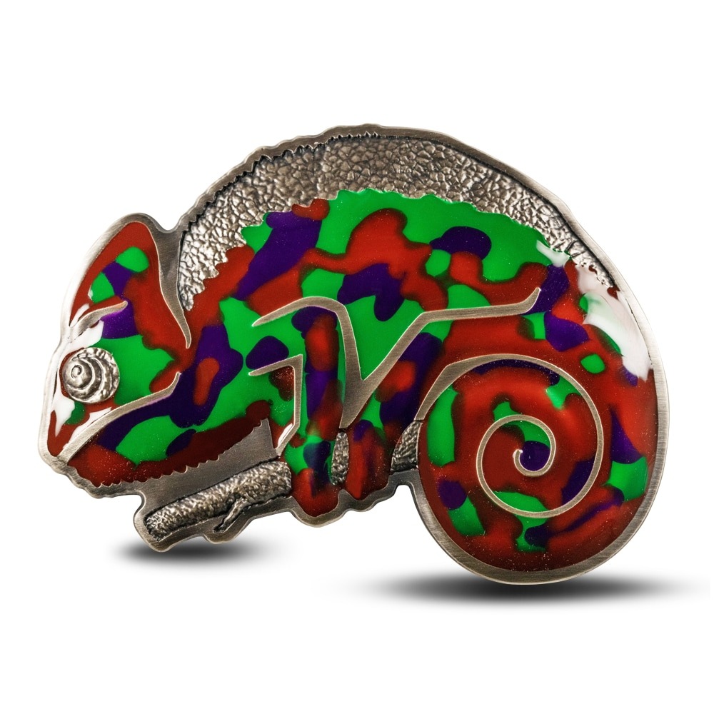 3 oz Antique Barbados Silver Chamele