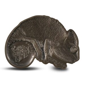 2023 3 oz Antique Barbados Silver Chameleon Coin (Box + CoA)