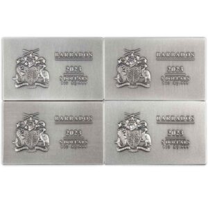 2023 Antique Barbados Silver The Boston Tea Party 4-Coin Set