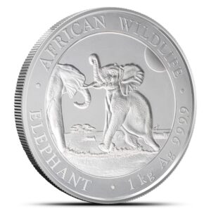 2024 1 Kilo Somalia Silver Elephant Coin (BU)