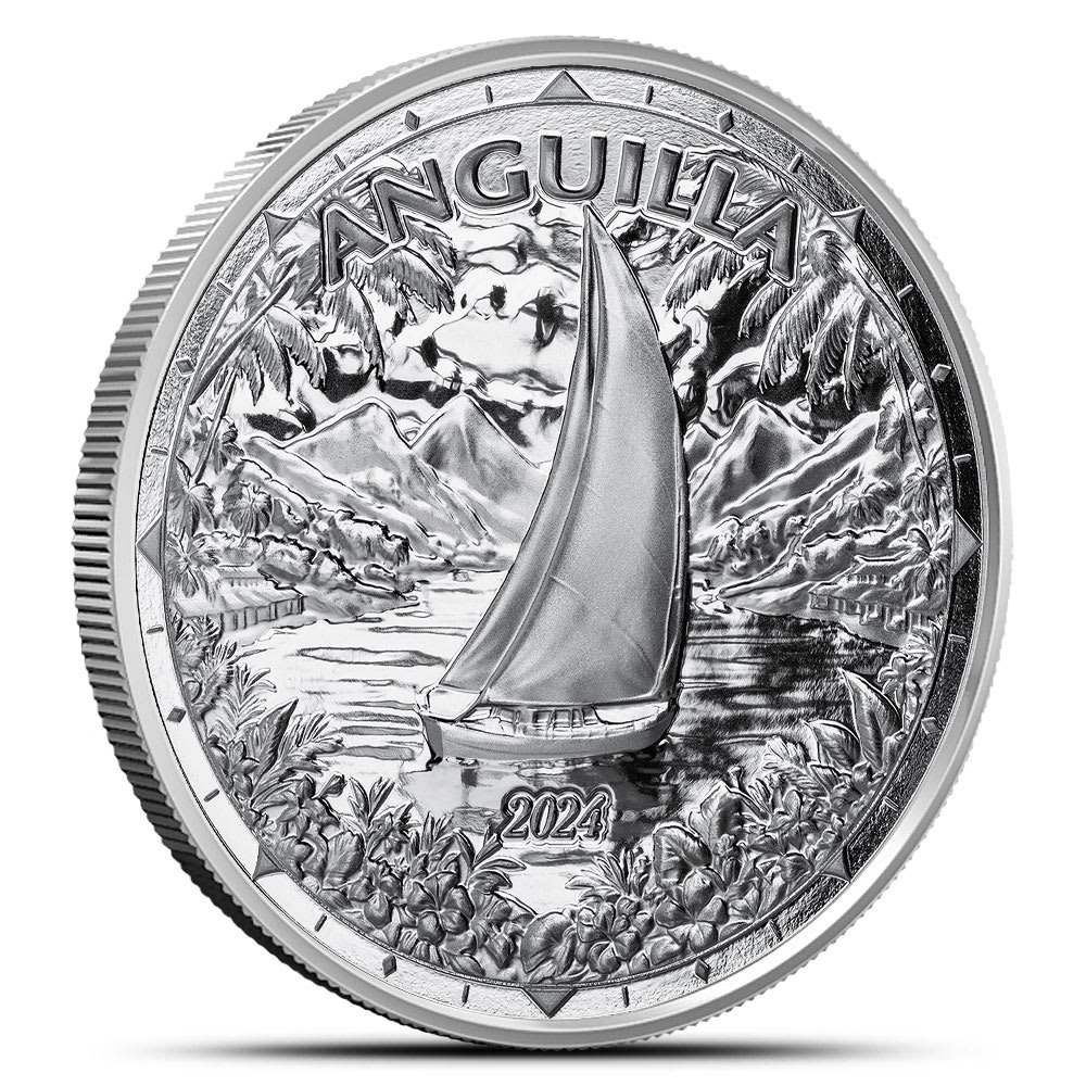 1 oz EC8 Silver Anguilla Regatta Coi