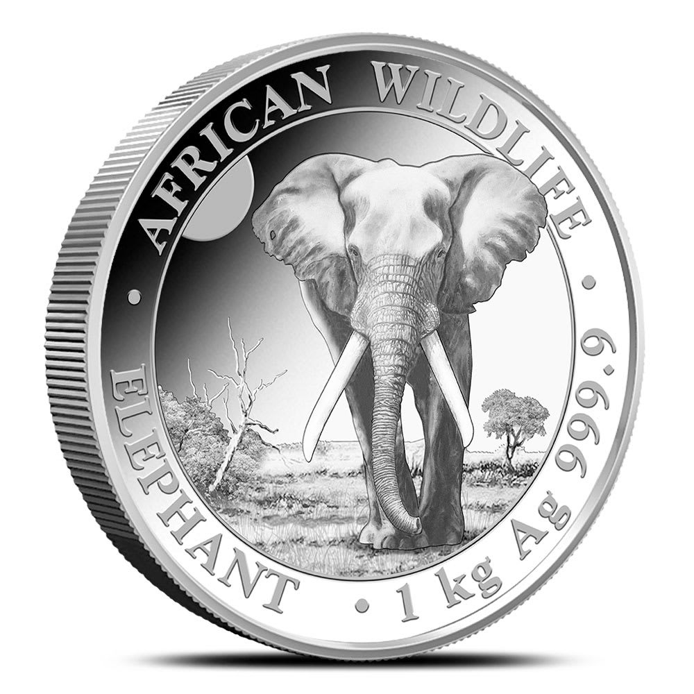 1 Kilo Somalia Silver Elephant Coin