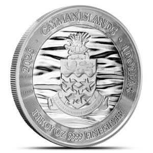 2025 1 oz Cayman Islands Silver Sea Life Loggerhead Turtle Coin (Proof-Like)