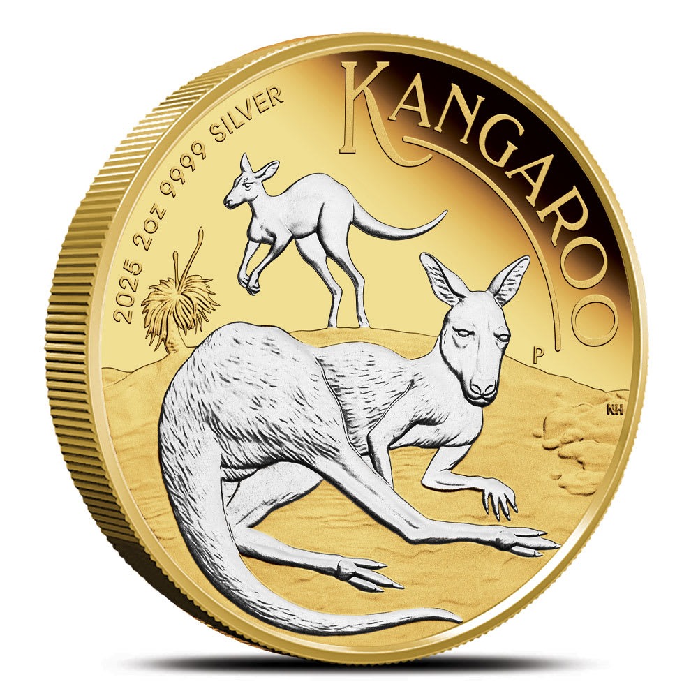2 oz Proof Australian Silver Kangaro