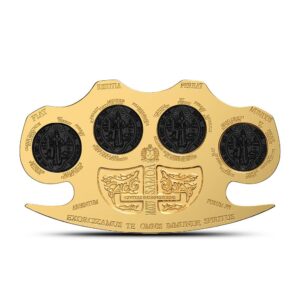 2025 2 oz Samoa Silver The Holy Knuckles Coin (Box + CoA, Gilded)