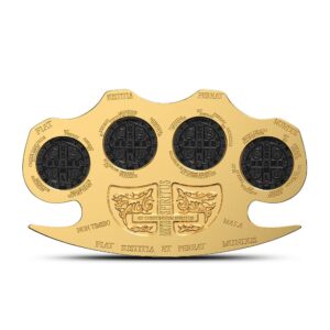 2025 2 oz Samoa Silver The Holy Knuckles Coin (Box + CoA, Gilded)