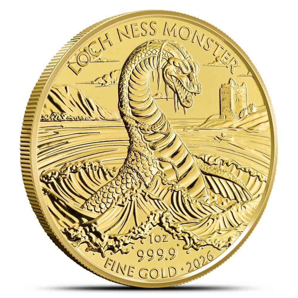 1 oz British Gold Loch Ness Monster