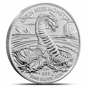 2026 1 oz British Silver Loch Ness Monster Coin (BU)