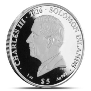 2026 1 oz Proof Solomon Islands Jefferson Memorial Silver Coin (High Relief)