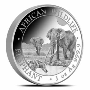 2026 1 oz Proof Somalia Silver Elephant Coin (High Relief)