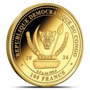 2026 1/2 Gram Proof Congo Gold 100th Birthday of Marilyn Monroe Coin (Capsule)