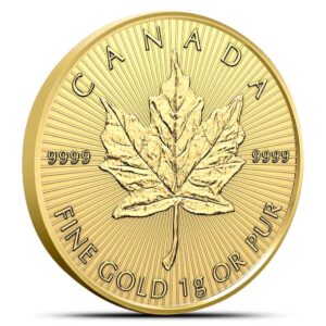 2026 25 Gram Canadian Gold MapleGram (25x1g, BU w/Assay)