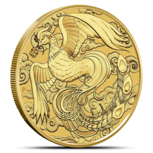 2023 1 oz Australian Gold Chinese Myths & Legends Phoenix Coin (BU)
